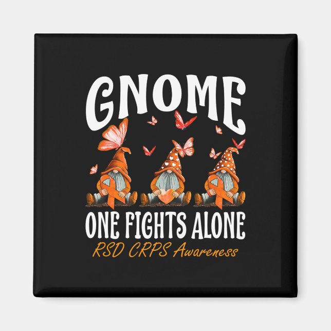 Aimant Gnome One combat seul RSD Sensibilisation aux CRPS (Devant)