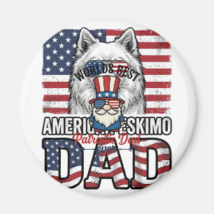 Aimant Gnome Papa Patriotique Vintage Vector Design de T-
