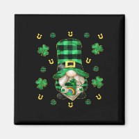 Gnome unique St. Patricks Day - Cute Buffalo Plaid