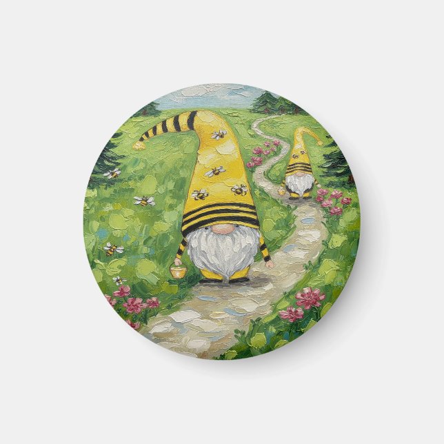 Aimant Gnomes abeilles bourdon (Devant)
