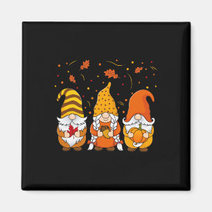 Aimant Gnomes citrouilles Automne Mignons Halloween Thank