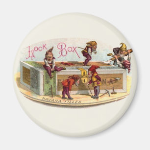 Aimant Gnomes de boîte à cigares vintages