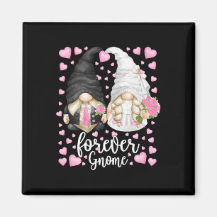 Aimant Gnomes de mariage uniques Mariée et marié - Drôle