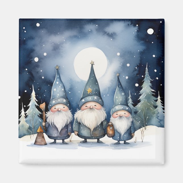 Aimant Gnomes d'hiver (Devant)