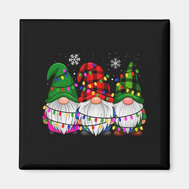 Aimant Gnomes Family Matching Pjs Men Women Funny Xmas Ho (Devant)