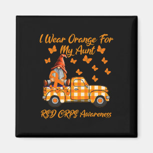 Aimant Gnomes Je Porte Orange Pour Ma Tante Rsd Crps Laur