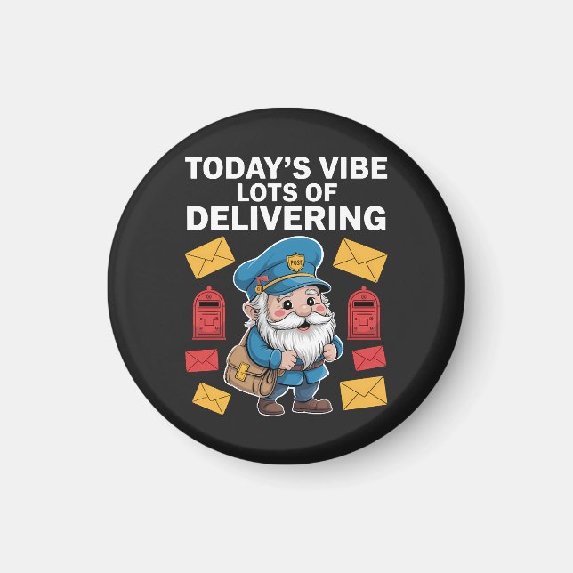 Aimant Gnomes Postaux Courrier (Devant)