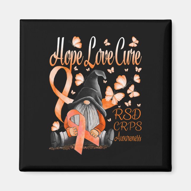 Aimant Gnomes Rsd Crps Sensibilisation Espoir Aimer Cure  (Devant)