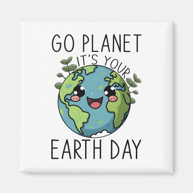 Aimant Go Planet Son Jour des terres Enseignant Enfants M (Devant)