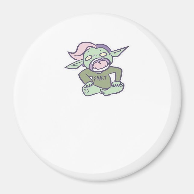 Aimant Goblincore Fart Goblin Classique (Devant)