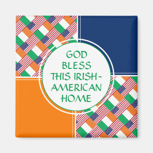 Aimant God Bless Irish-American Home
