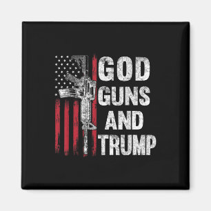 Aimant God Guns Et Trump 2e Amendement Drapeau Ar15