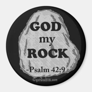 Aimant God my Rock gotGod316.com Écriture