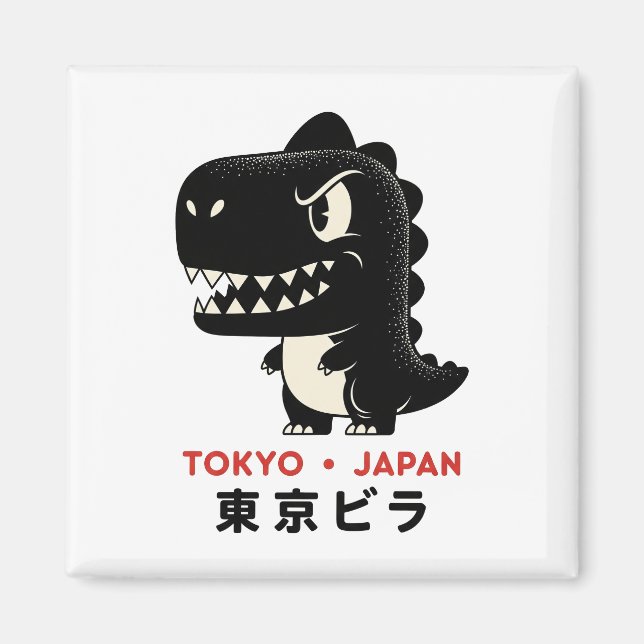 Aimant GODZILLA TOKYO JAPON (Devant)