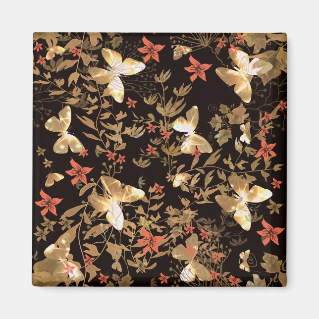 Aimant Gold butterfly (Devant)