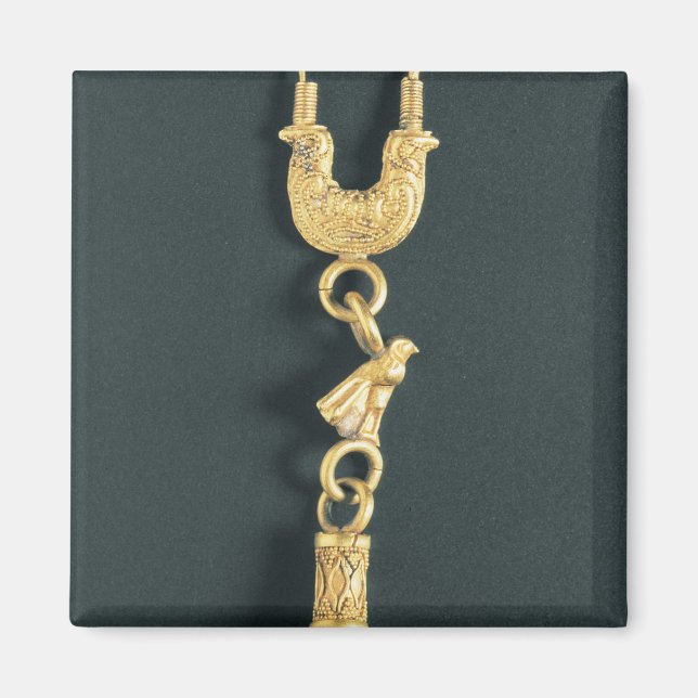 Aimant Gold earring with drop-shaped pendant la forme (Devant)