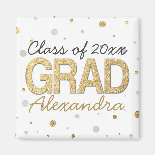 Aimant Gold Foil Parties scintillant Confetti Graduation
