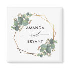 Gold Geo Frame Eucalyptus