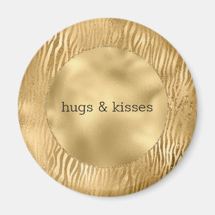 Aimant Gold Glitz Zebra devis personnalisé