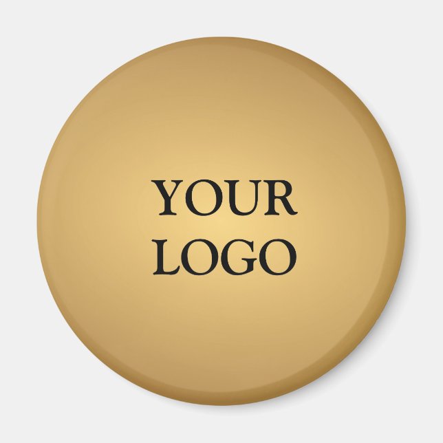 Aimant Gold Luxurien Gold Design Professionnel Votre logo (Devant)