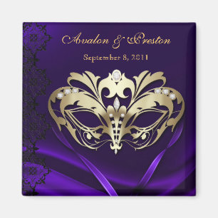 Aimant Gold Masquerade violet Enregistrer l'aimant de dat