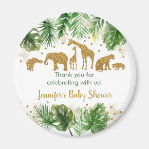 Aimant Gold Safari Baby shower Favoriser