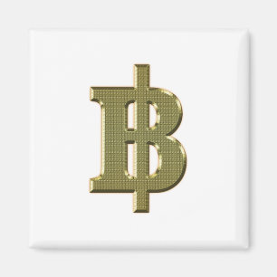 Aimant GOLDEN BAHT SIGNER ฿ devises thaïlandaises ฿