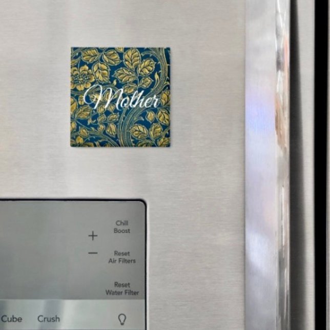 Aimant Golden Blue Elegance  (Créateur téléchargé)