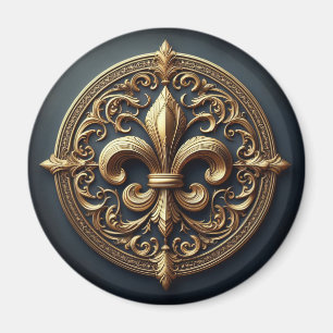 Aimant Golden Fleur De Lis