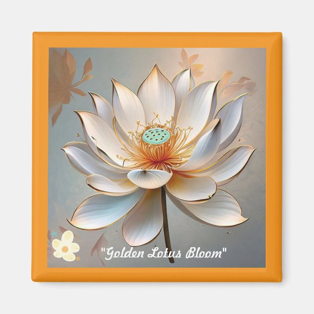 Aimant "Golden Lotus Blossom" (Devant)