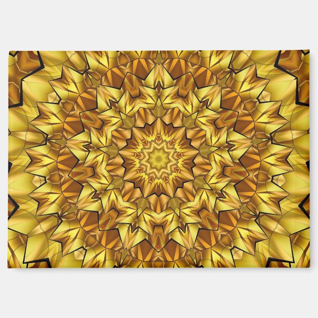 Aimant Golden Mandala Antique Abstract Design-63495 (Recto)