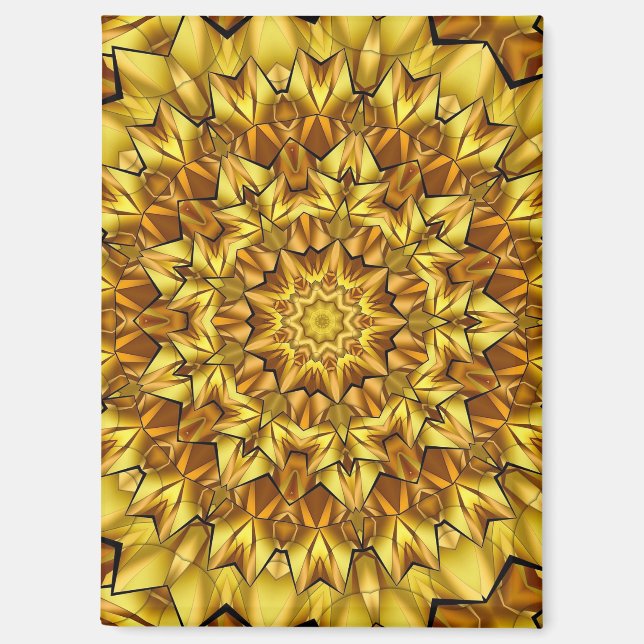 Aimant Golden Mandala Antique Abstract Design-63495 (Recto)