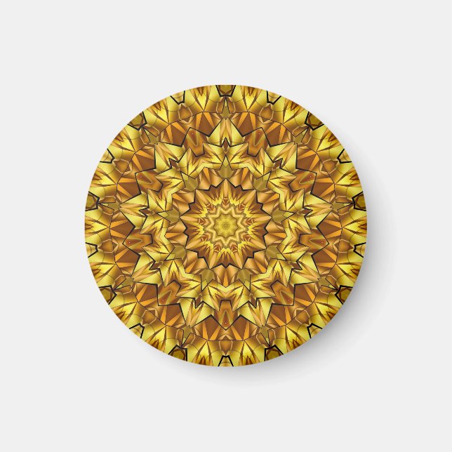 Aimant Golden Mandala Antique Abstract Design-63495 (Devant)