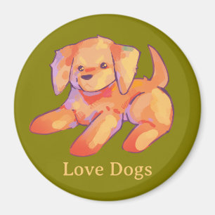 Aimant Golden retriever, puppy