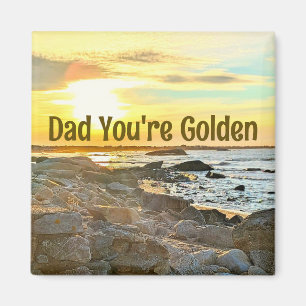Aimant Golden Sunset Ocean Photo photo Nature photo Papa