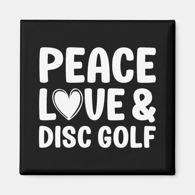 Aimant Golf à disque J'aime le golf à disque pour hommes  (Devant)