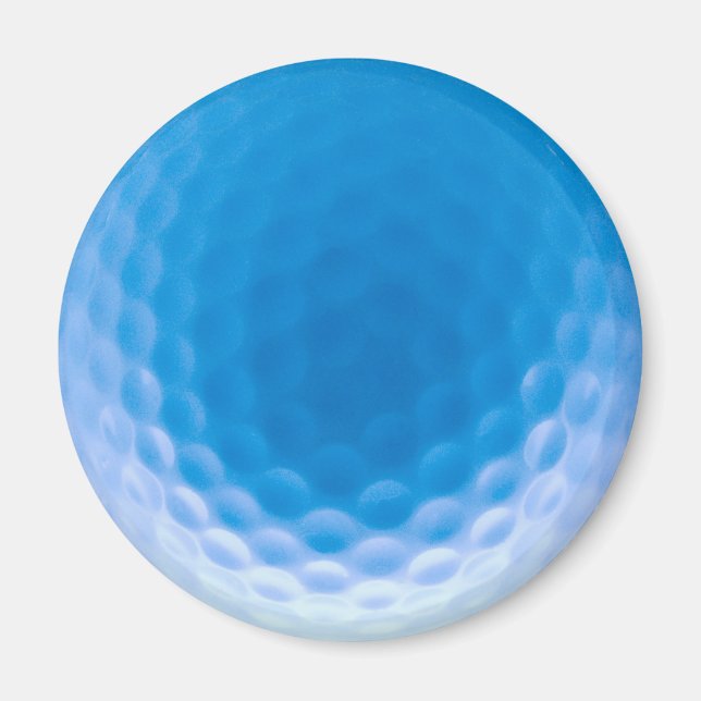 Aimant Golf Ball Texture Dimples Arctic Blue (Devant)