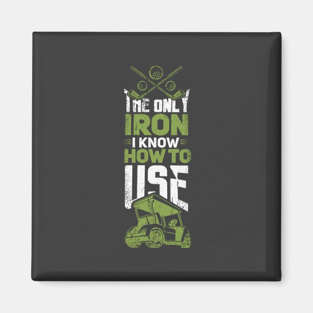 Aimant Golf - C'Est Le Seul Fer (Devant)