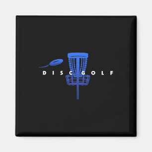 Aimant Golf de disque stylisé cool avec sket et disque -
