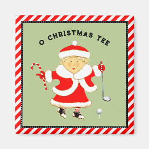 Aimant golf de Noël pour femmes