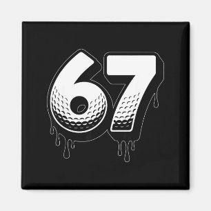 Aimant Golf Drip Numéro 67 Joueur Ou 67e Anniversaire Six
