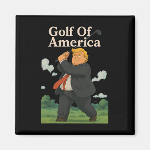 Aimant Golf Drôle d'Amérique Donald Trump Pun