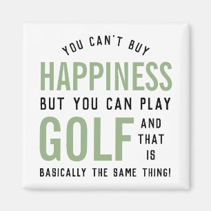Aimant Golf est le bonheur Funny Golf Lover cadeau