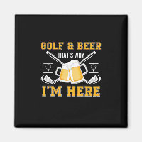 Golf et bière Anniversaire de buveur de bière
