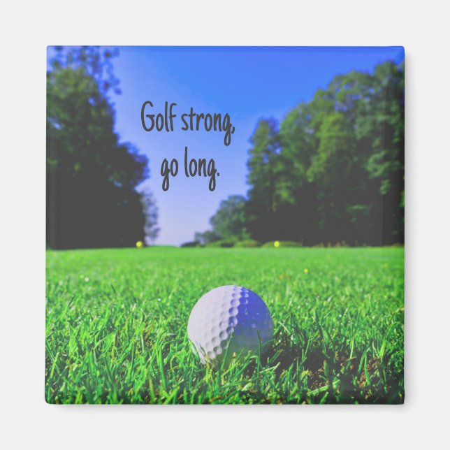 Aimant Golf fort aller longue pelouse balle de golf (Devant)