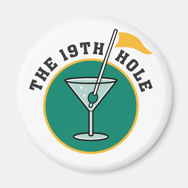 Aimant Golf Le 19ème Trou Boire (Devant)