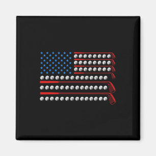 Aimant Golf Patriotique Drapeau Usa Clubs De Golf 4 Juill