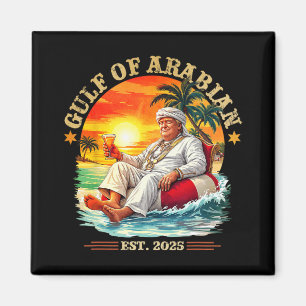 Aimant Golfe D'Arabie Est 2025 Trump Vintage Persi Drôle