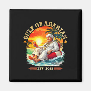 Aimant Golfe D'Arabie Est 2025 Trump Vintage Persi Drôle