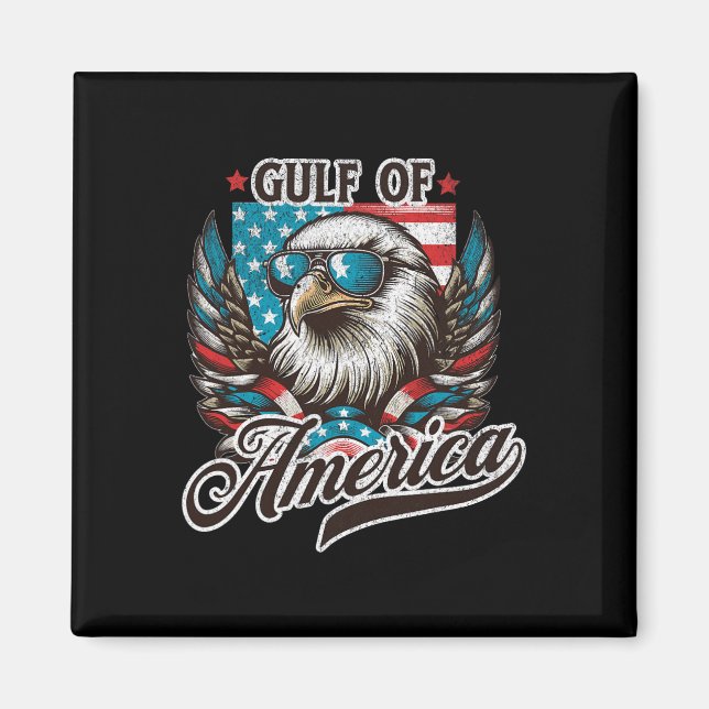 Aimant Golfe des États-Unis Drôle Aigle Usa (Devant)